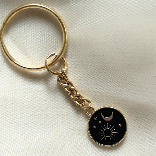 Sun, Moon and Stars Keychain