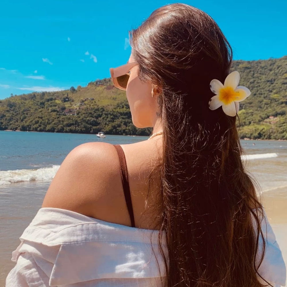 Yellow Flower Claw Clip - Medium