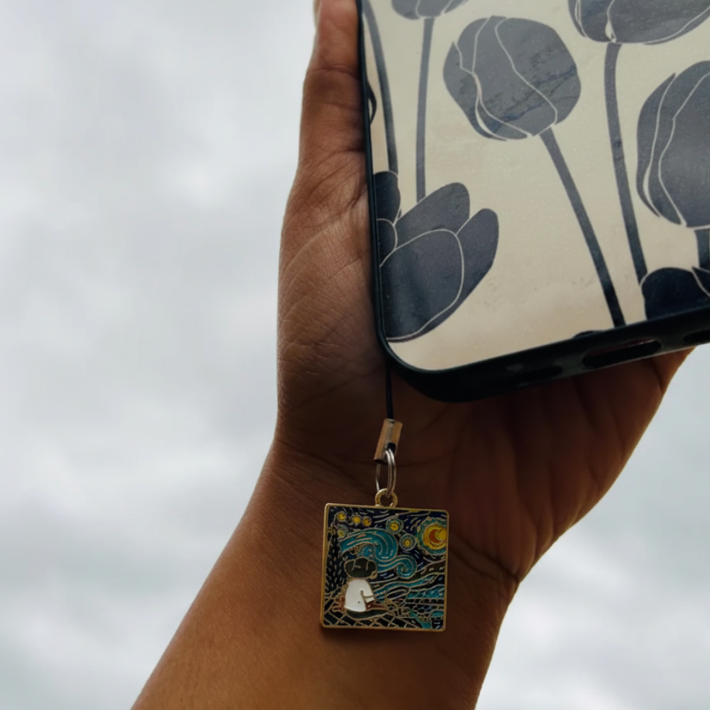 Van Gogh Starry Night Phone Charm