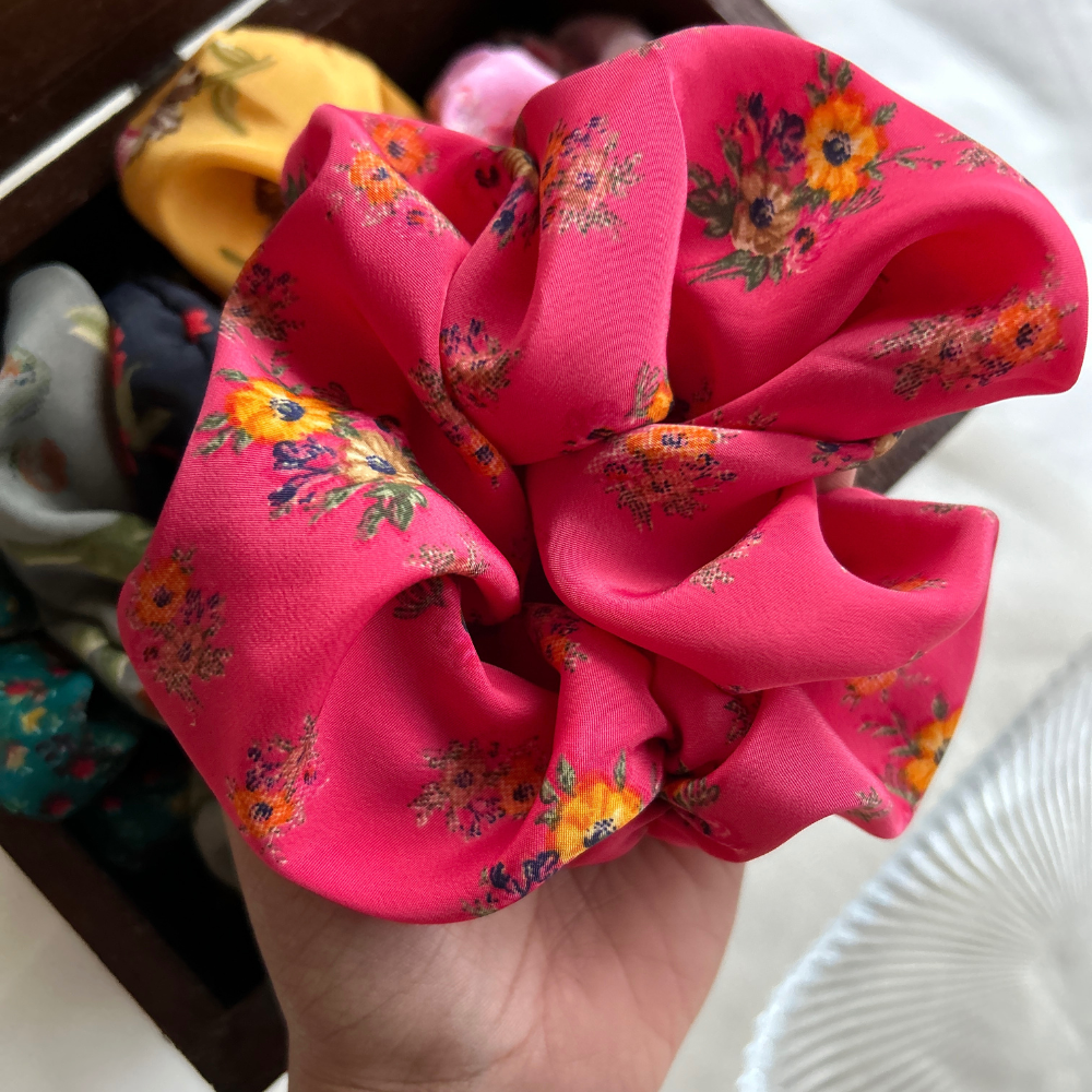 Dark Pink XL Scrunchie