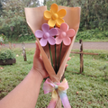 Set of 3 - Medium size Flower Claw Clip Bouquet