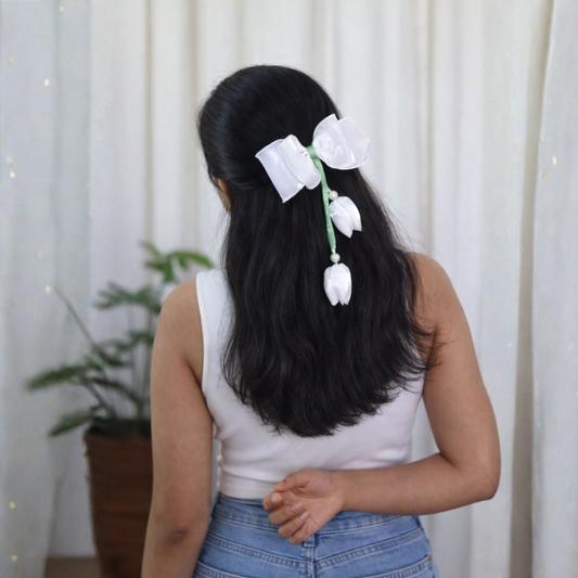 White Tulip Bow