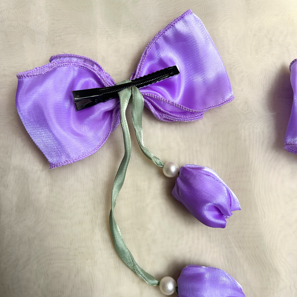 Purple / Lavender Tulip Bow