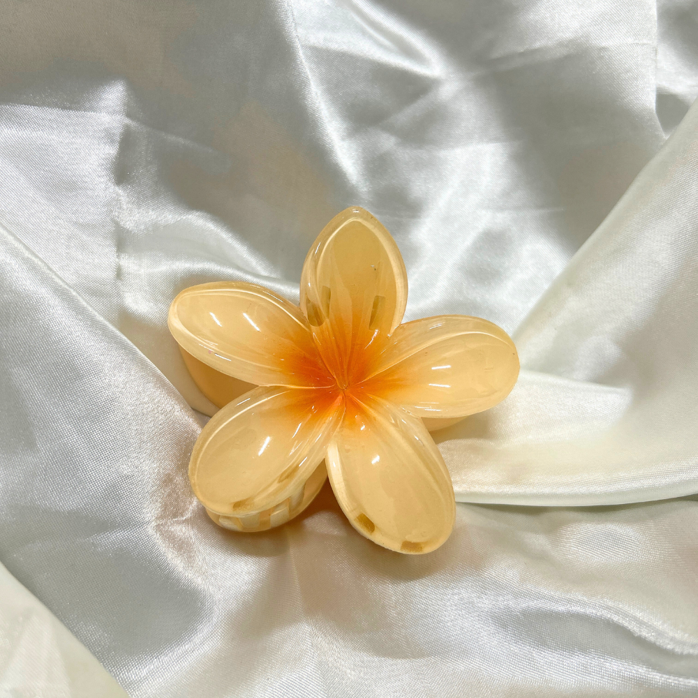 Yellow Flower Claw Clip - Medium