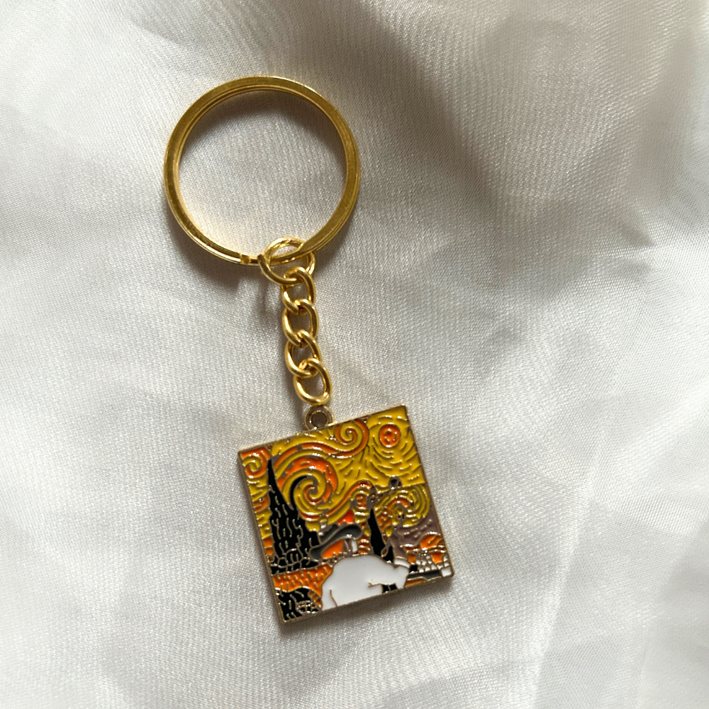 Van Gogh Painting Keychain