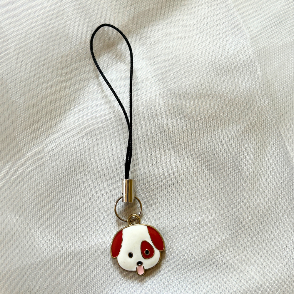 Puppy Face Phone Charm