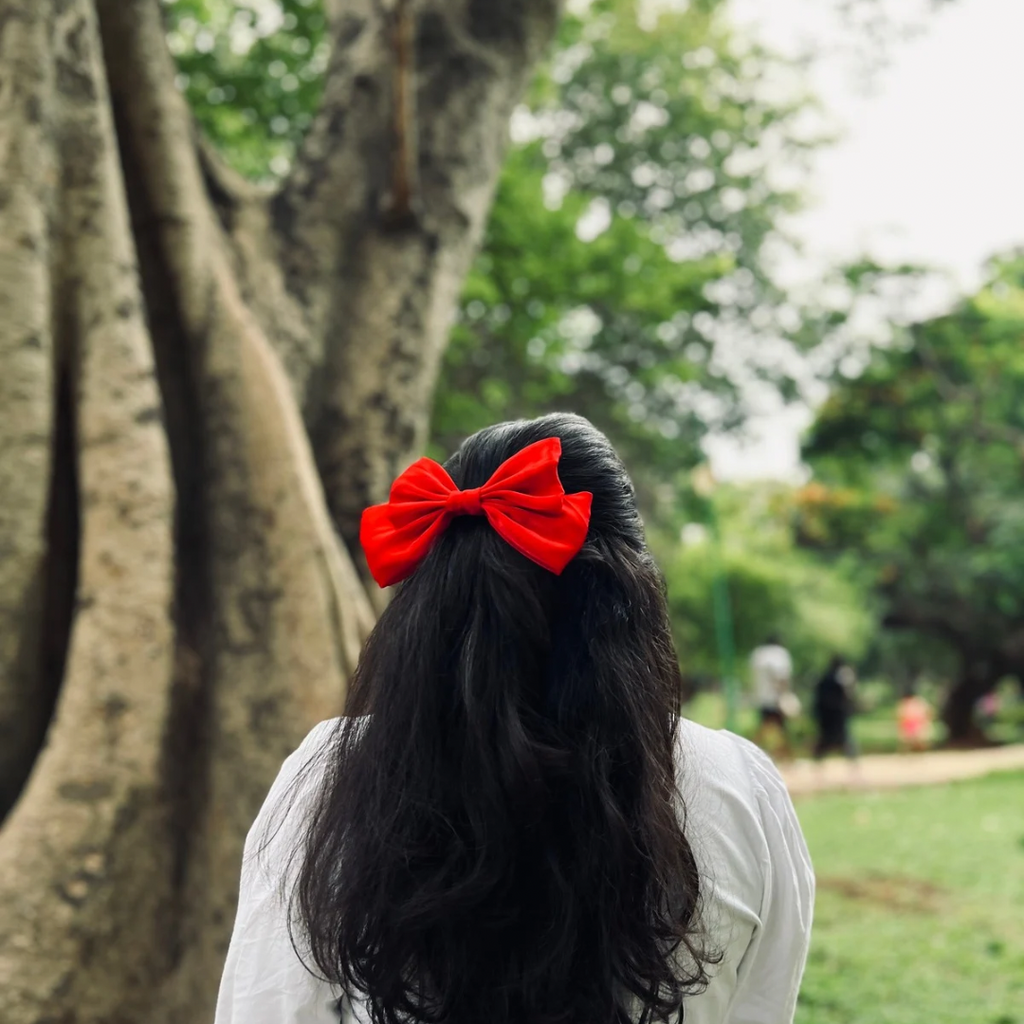 Bright Red XL Bow