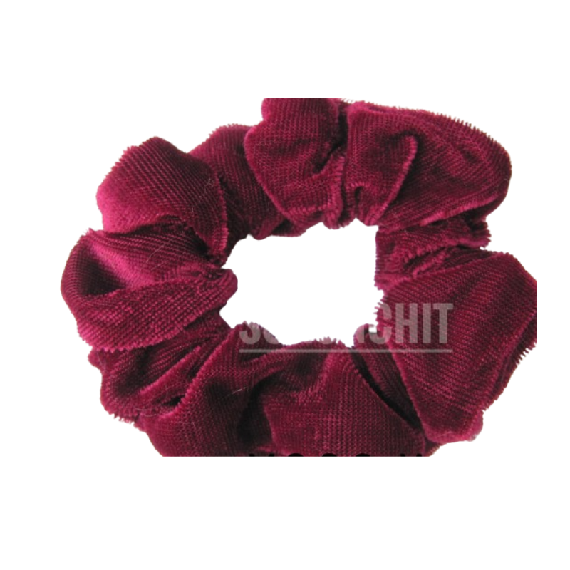 Wine Velvet Scrunchie