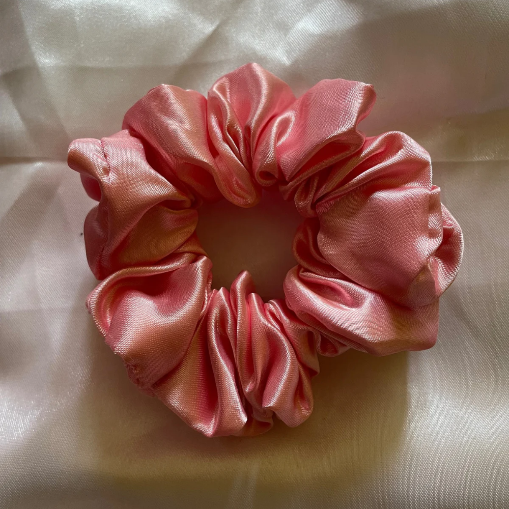 Barbie - Peach Satin Scrunchie