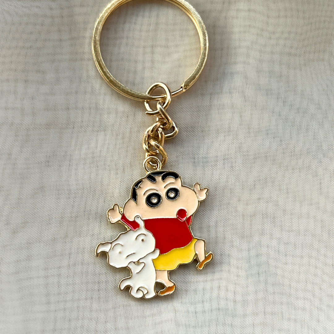 Shinchan and Shiro Keychain