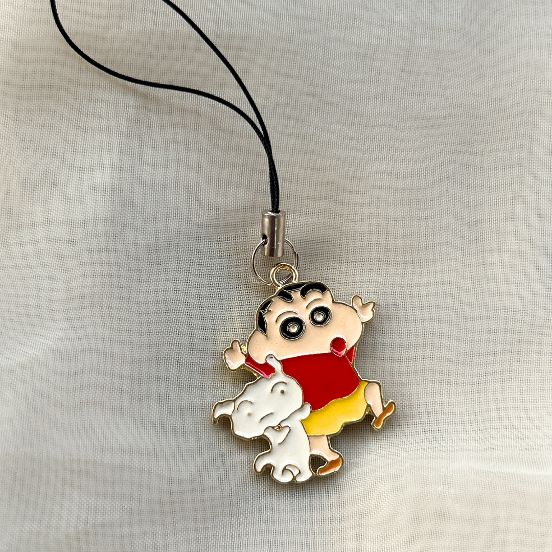 Shinchan and Shiro Phone Charm