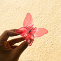 Red Butterfly Claw Clip - Large