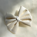 White Satin Bow
