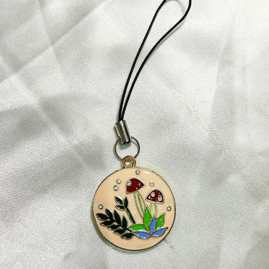 Mushroom Plant Phone Charm