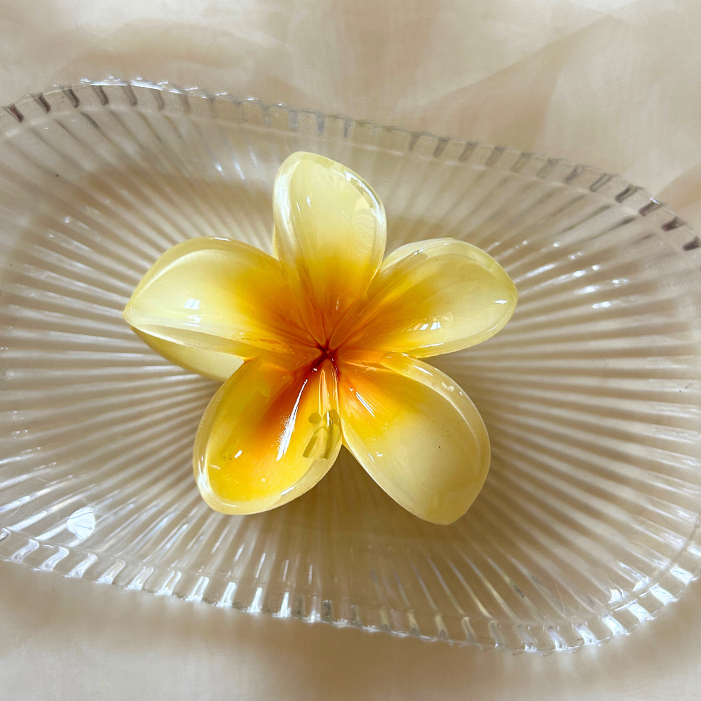 Yellow Flower Claw Clip - Large