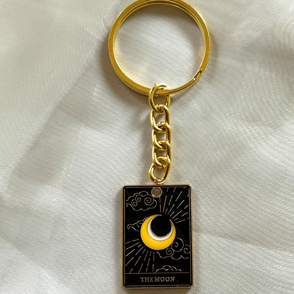 The Moon Keychain - Tarot Keychain