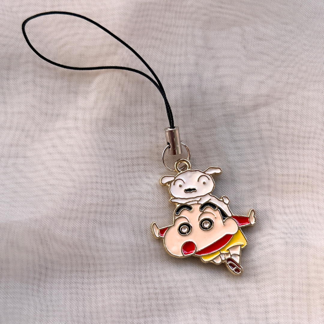 Shinchan and Shiro Phone Charm