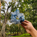 Blue Prints Organza Scrunchie