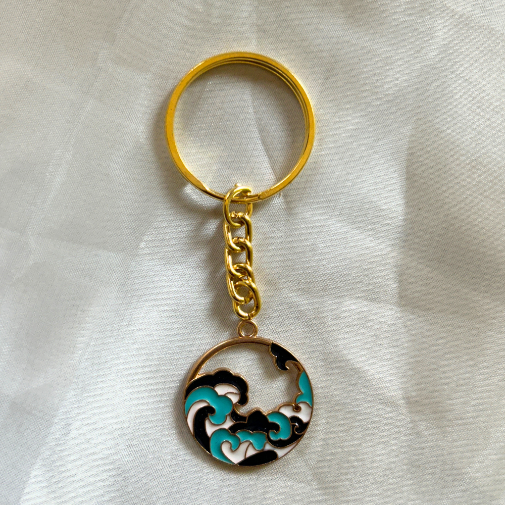 Beach Waves Keychain