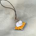 Lazy Cat Phone Charm