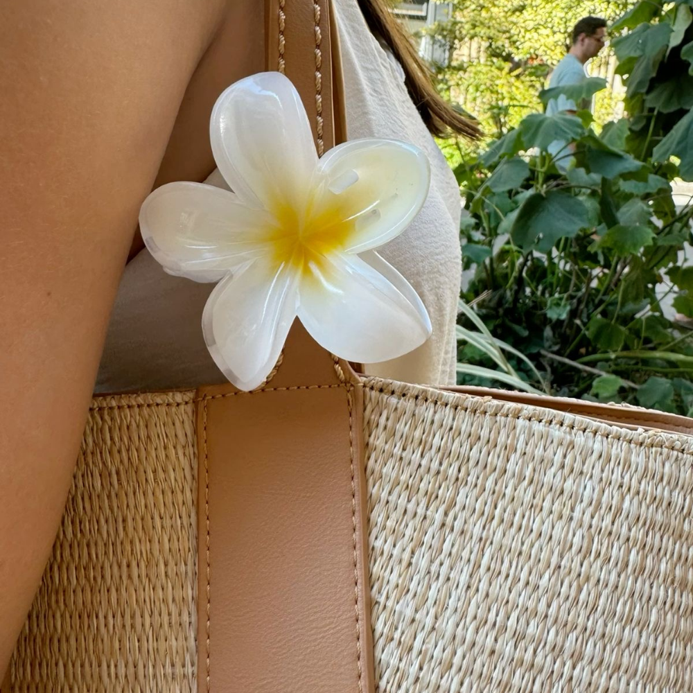 Yellow Flower Claw Clip - Medium