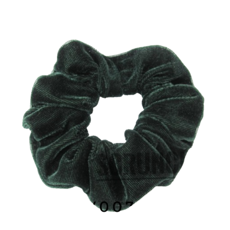 Green Velvet Scrunchie