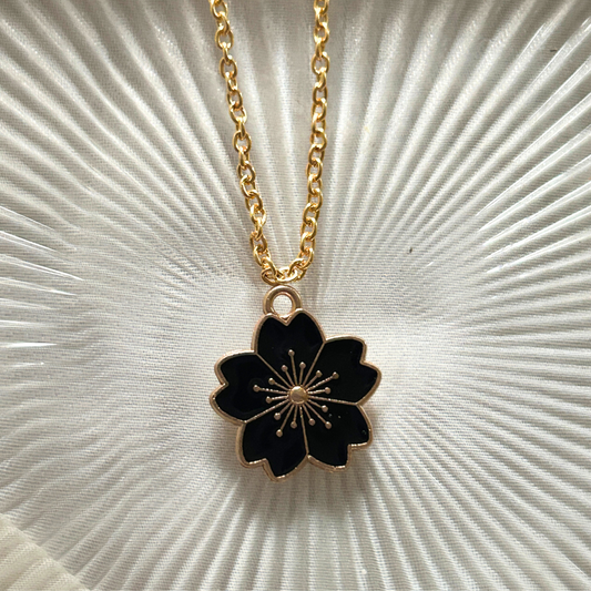 Black Flower Chain