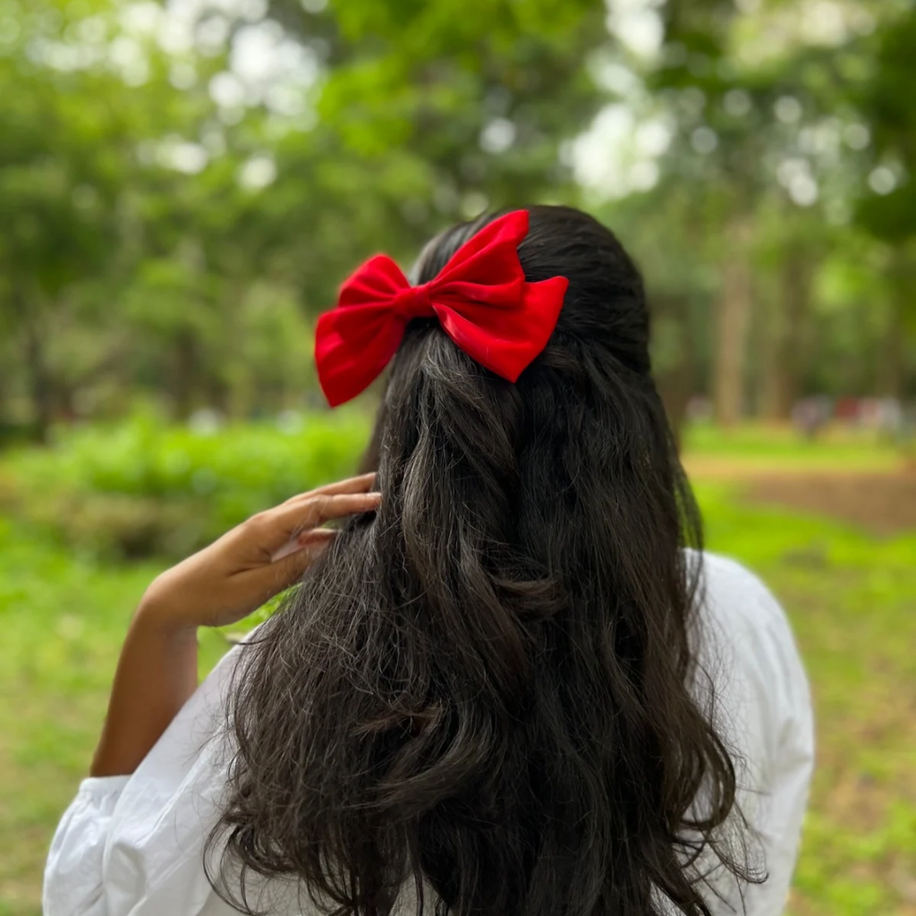 Bright Red XL Bow