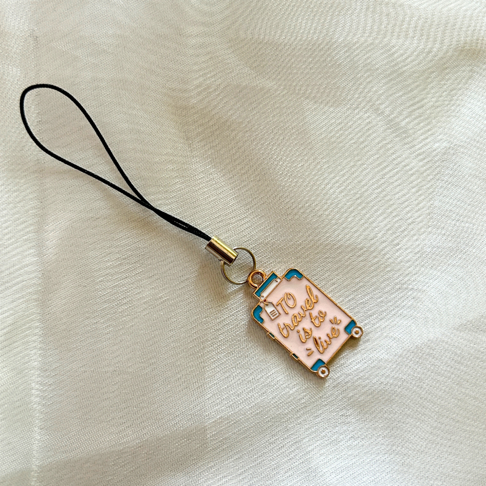 Travel Suitcase Phone Charm