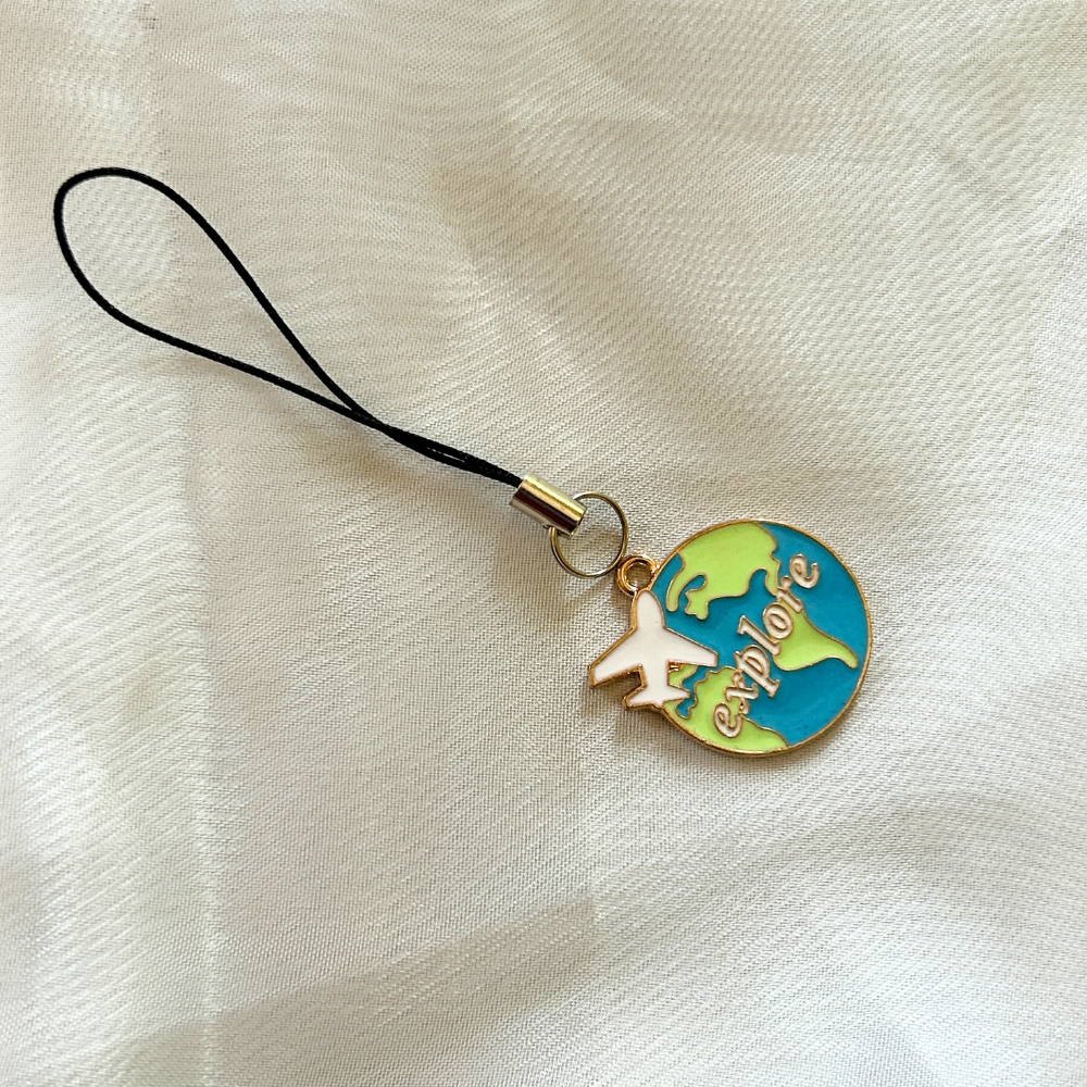 Explore the World Phone Charm