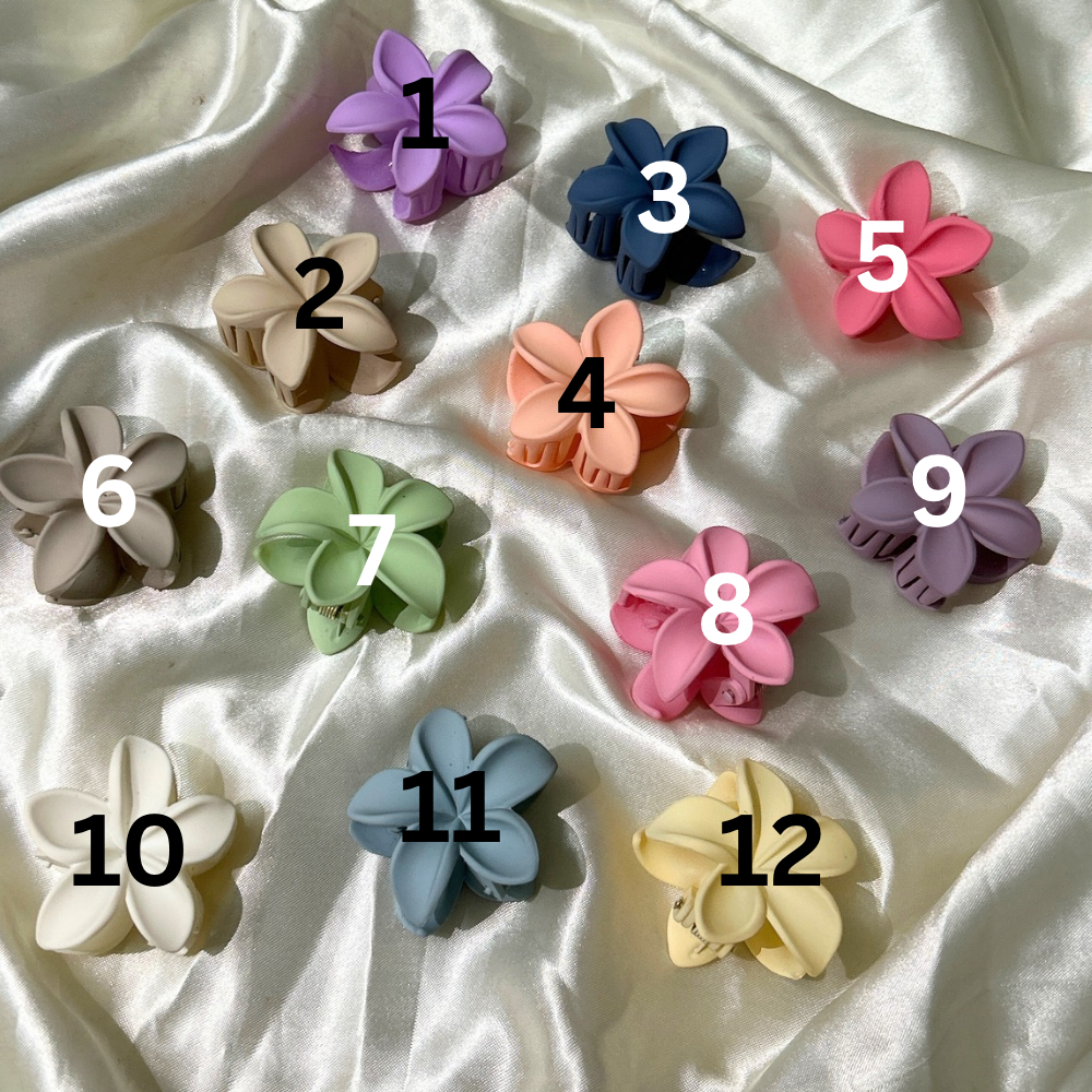 Flower Shaped Claw Clip - Small