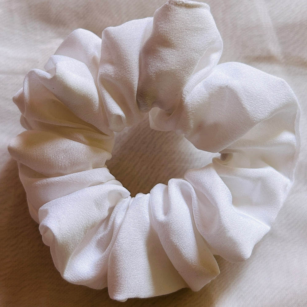 White Scrunchie