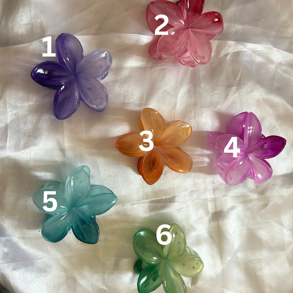 Flower Claw Clip - Medium