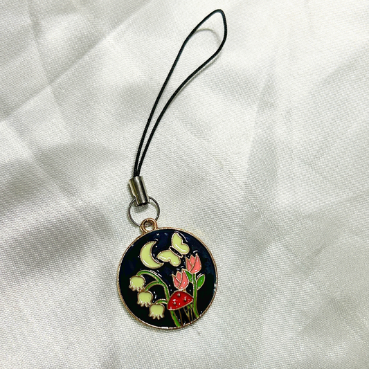 Flowers & Butterflies Phone Charm