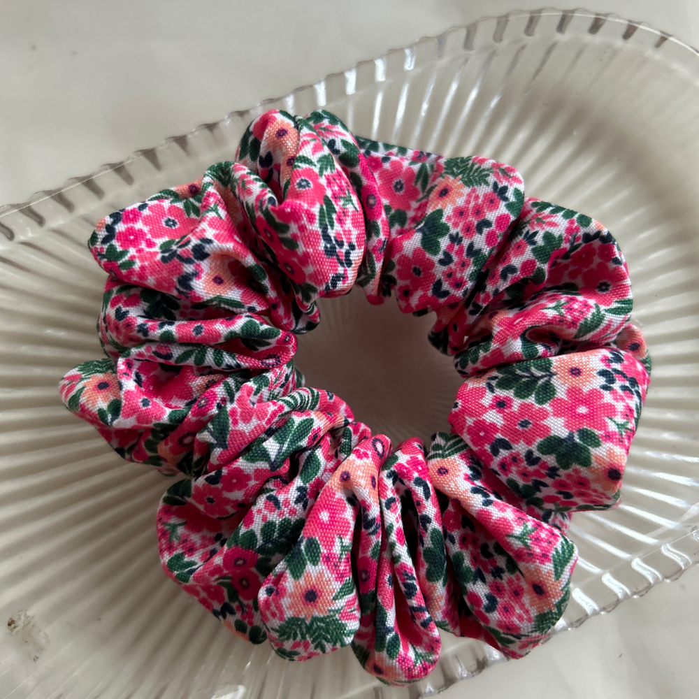 Floral Garden Printed Scrunchie