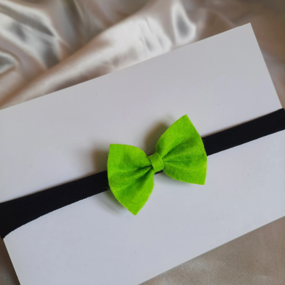 Green Felt Micro Bow