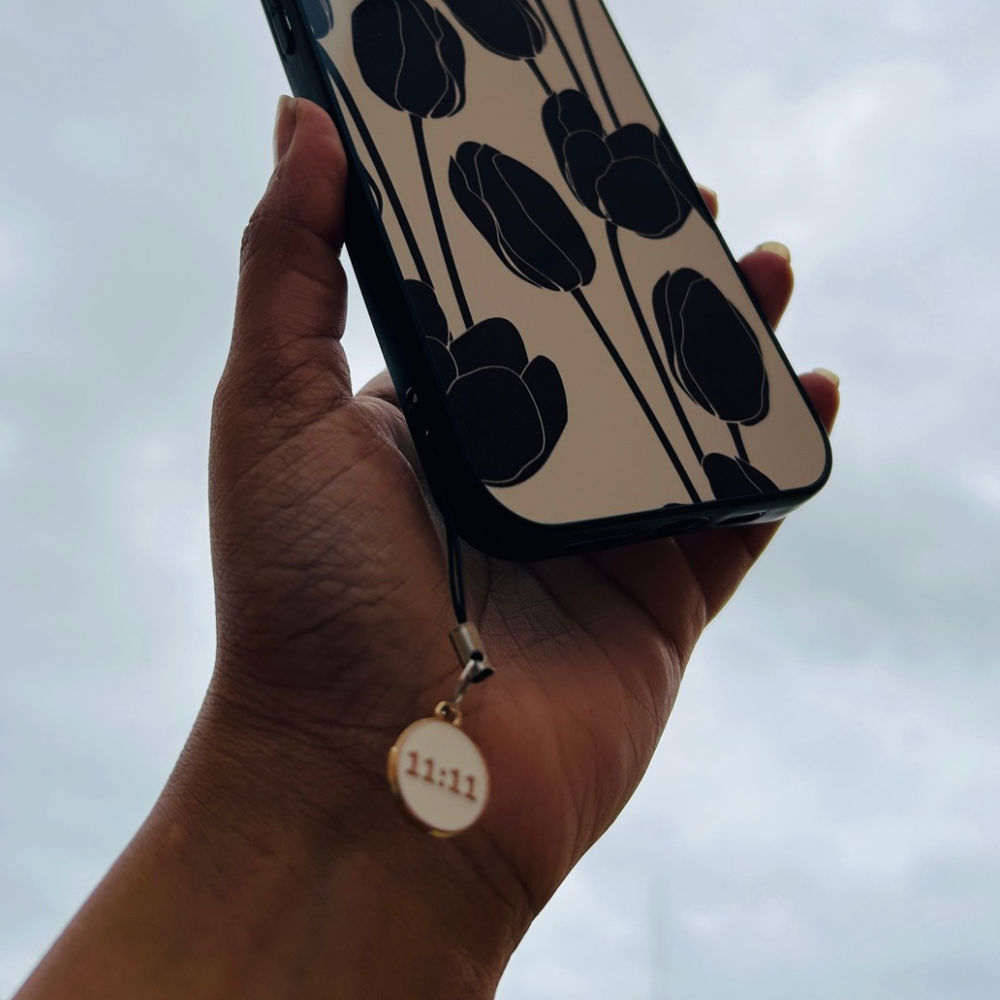 11:11 Phone Charm - White