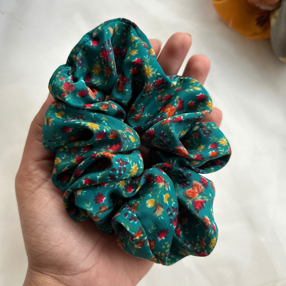 Teal Blue XL Scrunchie