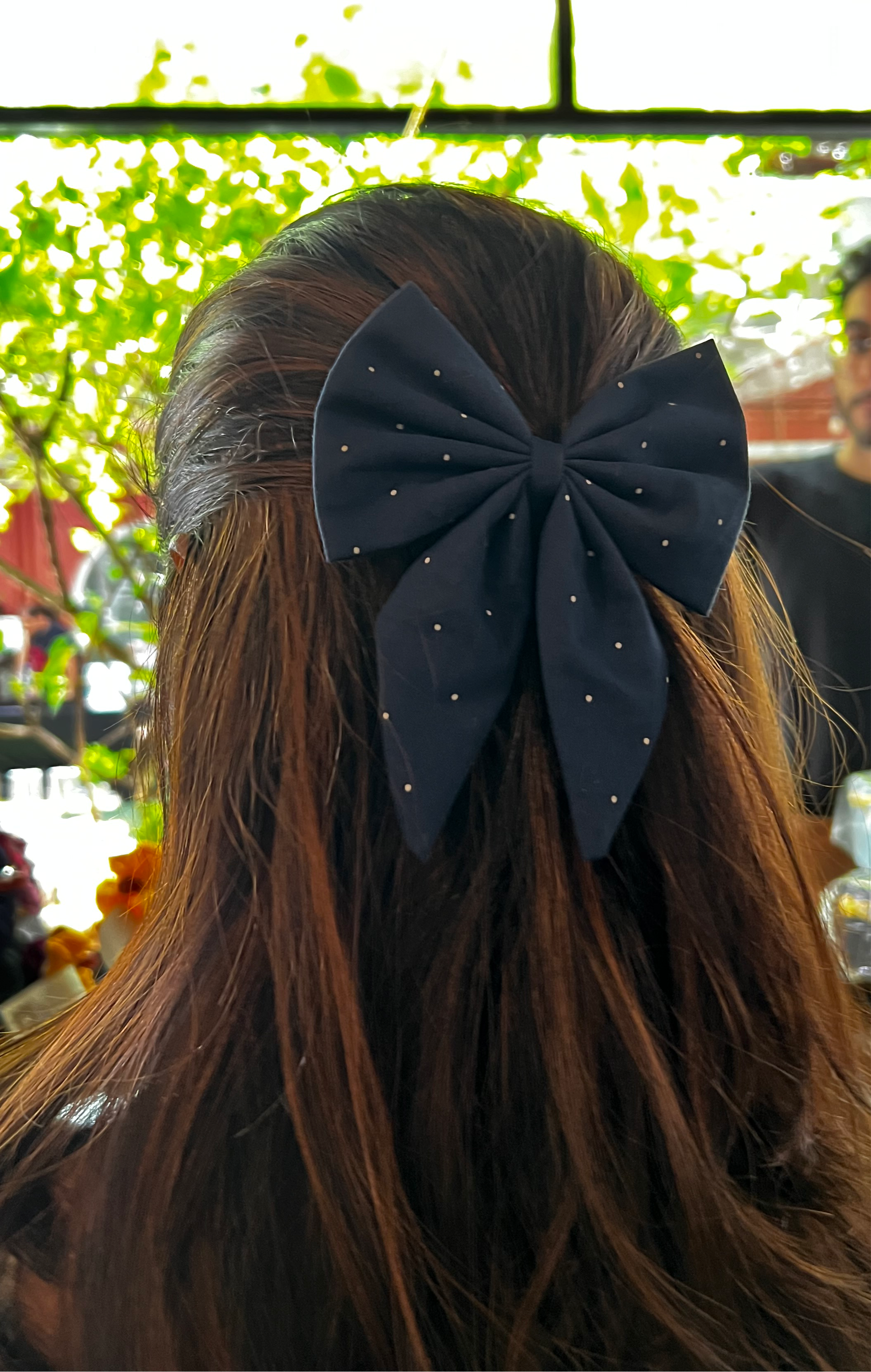 Retro Polka Dots -  Pigtail Bow