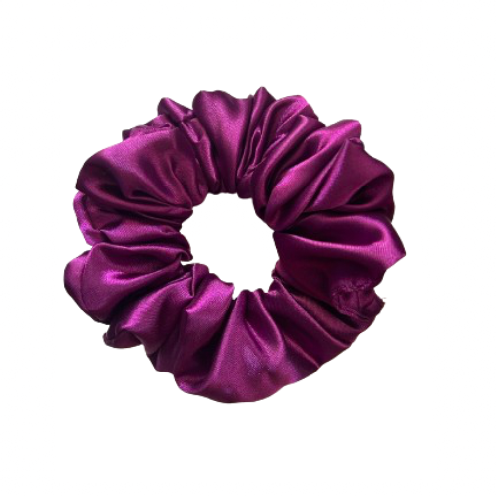 Brinjal - Purple Satin Scrunchie