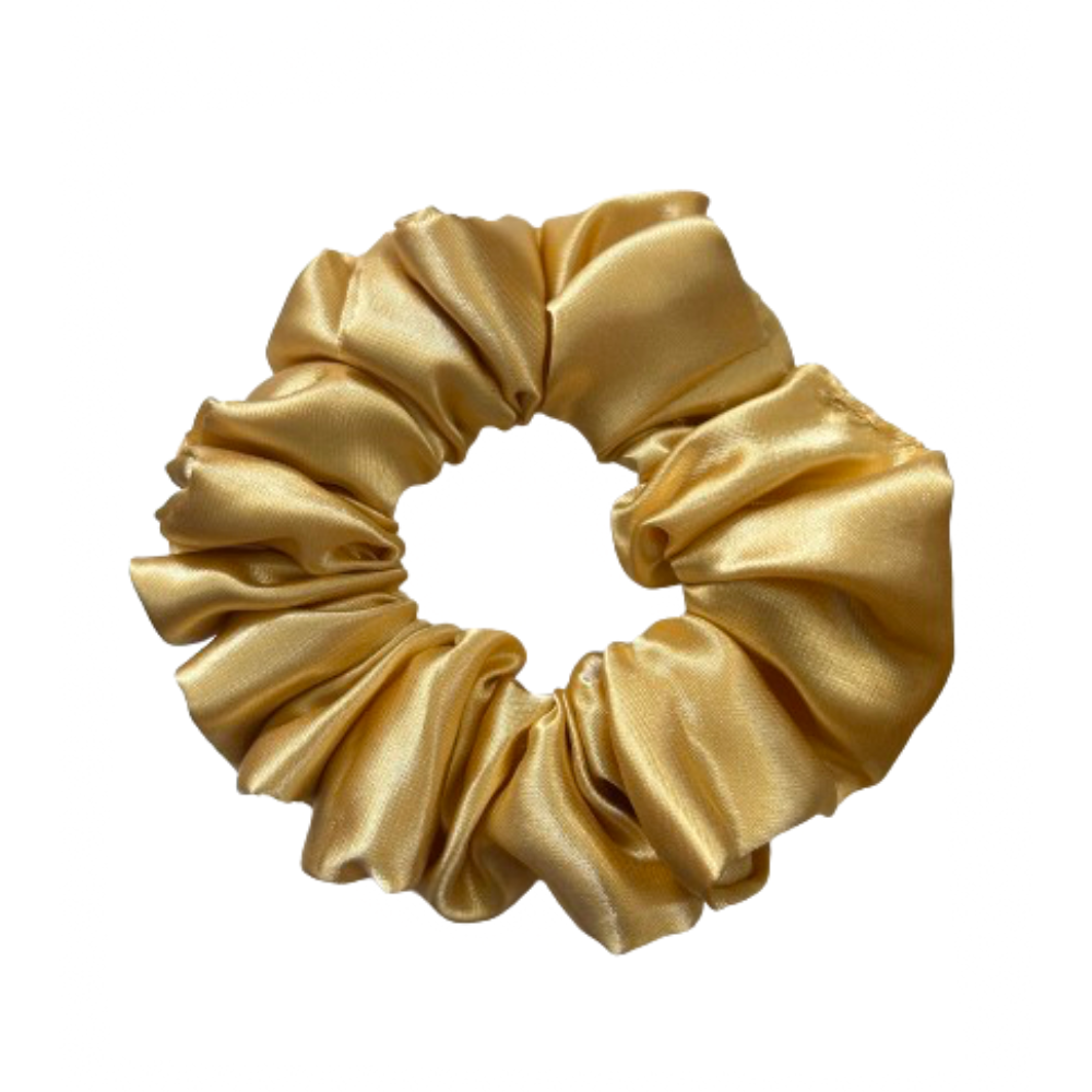 Gold Satin Scrunchie