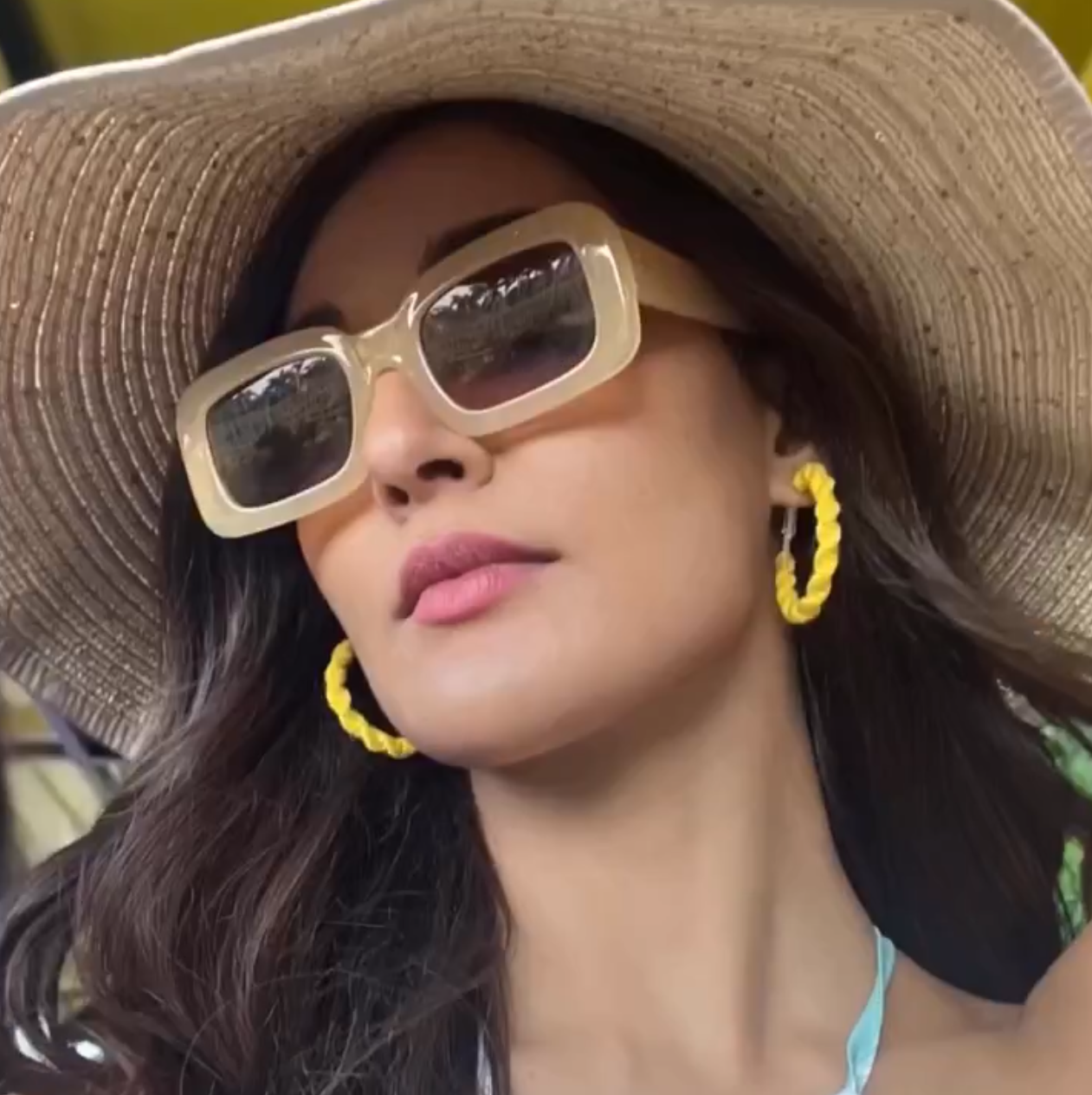 Purple Twisted Hoops